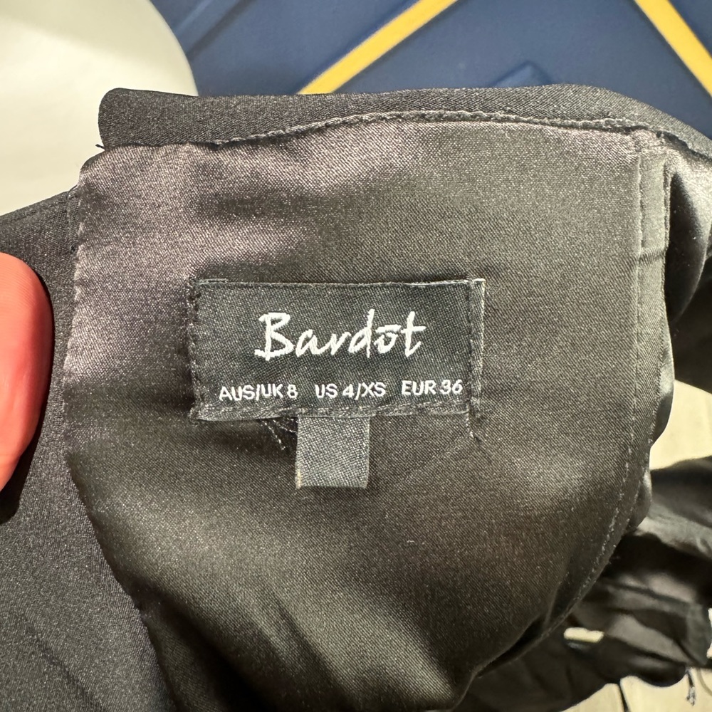 Bardot off shoulder deep V LBD - Picture 7 of 7